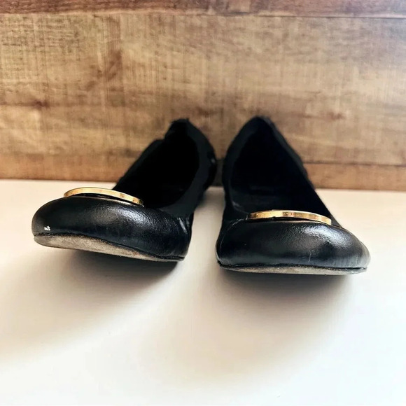 Tory Burch Caroline Leather Ballet Flats - Picture 4 of 8